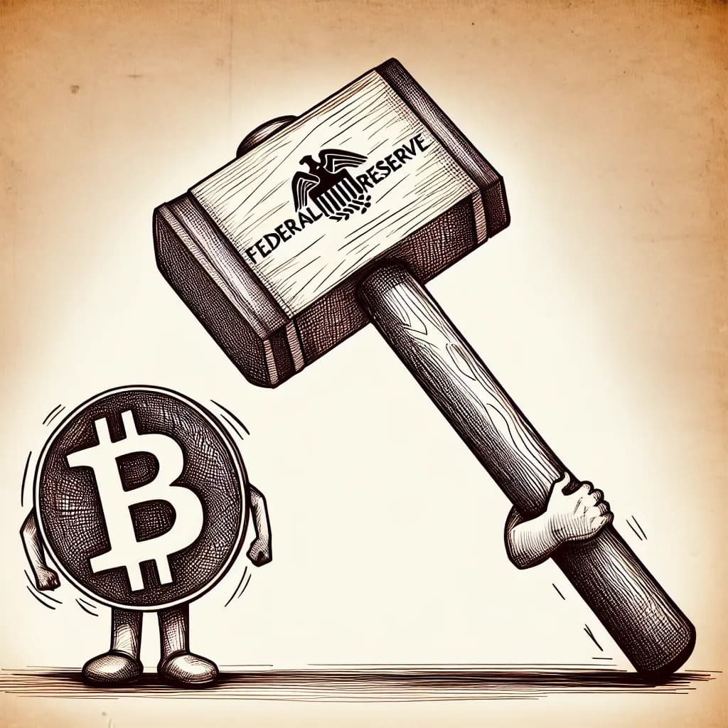 No Rate Cuts? Powell Words Sink Bitcoin